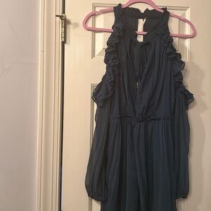 Free people teal dress